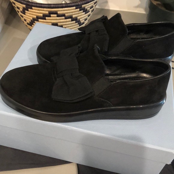 Prada Calzature suede bow slip-on - Picture 5 of 9